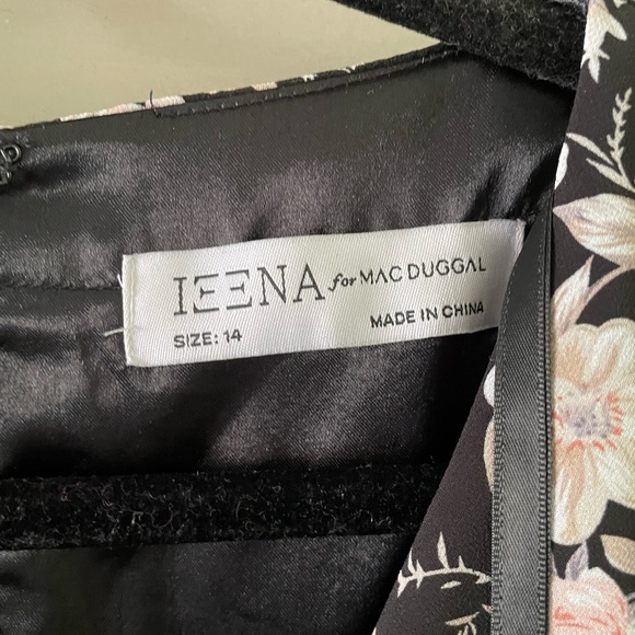 Mac Duggal Black and Pink Floral Maxi Dress - Picture 4 of 15